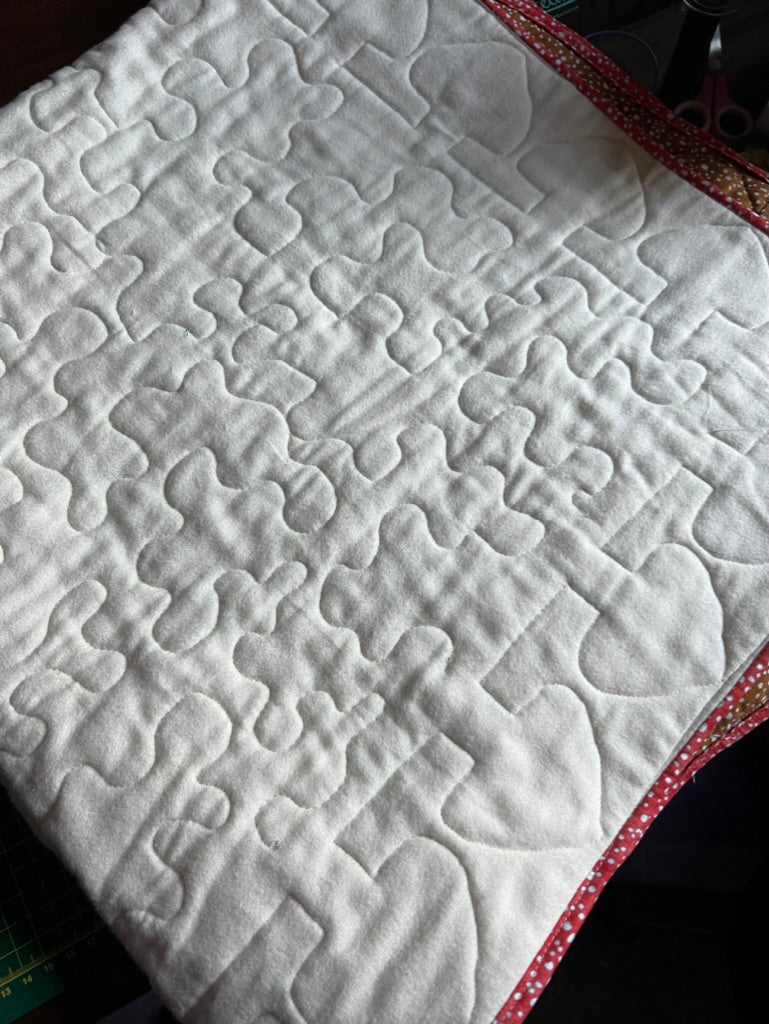 Gnome baby blanket