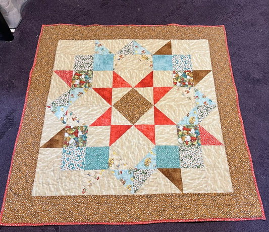 Gnome baby blanket
