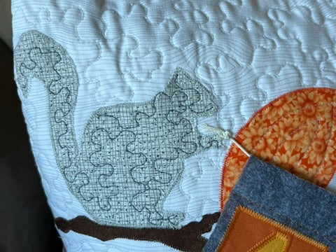 Autumn bench pillow