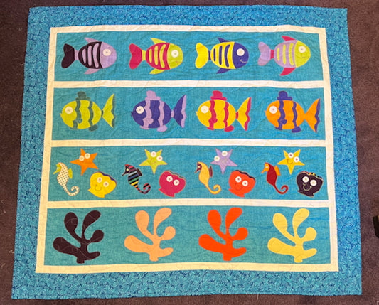 Day at the Beach tummy quilt